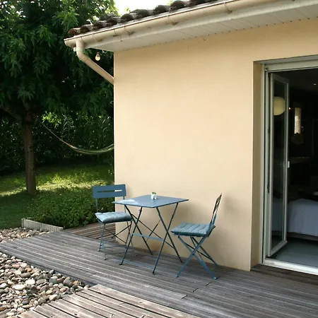 Cocon De Verdure Avec Piscine Lit King-size 2m Bed & Breakfast Lusignan-Petit