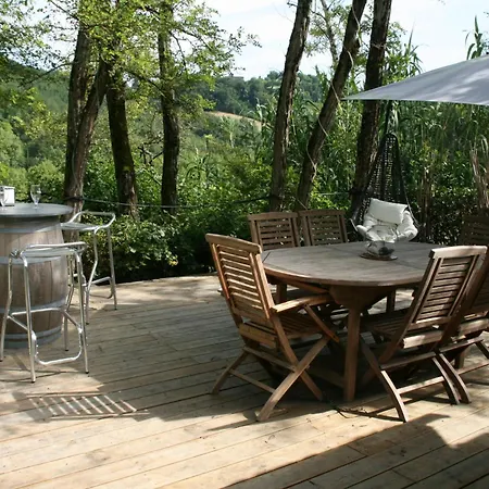 Cocon De Verdure Avec Piscine & Lit King Size 2mx2m Table D'hotes Proche Agen Nerac Villeneuve Bed & Breakfast 4*