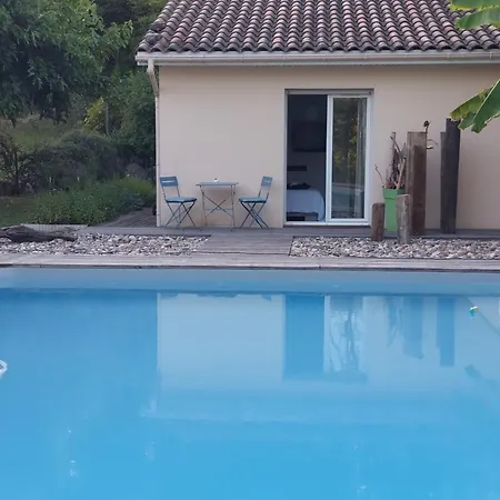 Bed & Breakfast Cocon De Verdure Avec Piscine & Lit King Size 2mx2m Table D'hotes Proche Agen Nerac Villeneuve 4*