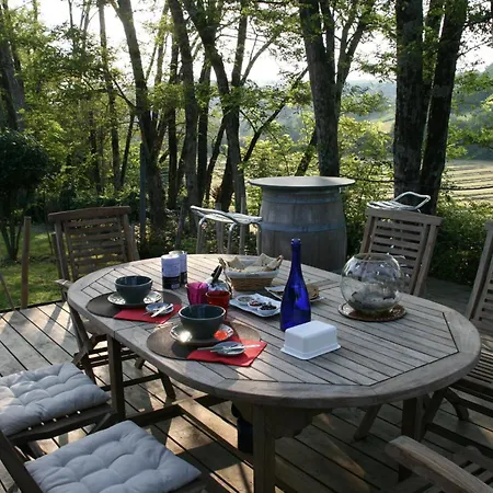 Cocon De Verdure Avec Piscine & Lit King Size 2mx2m Table D'hotes Proche Agen Nerac Villeneuve Bed & Breakfast