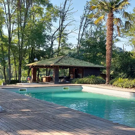 Bed & Breakfast Cocon De Verdure Avec Piscine & Lit King Size 2mx2m Table D'hotes Proche Agen Nerac Villeneuve 4*