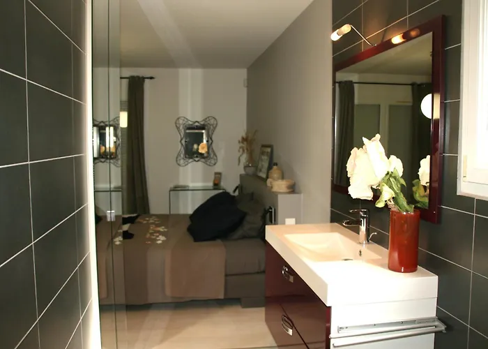 住宿加早餐酒店 Cocon De Verdure Avec Piscine Lit King-size 2m 4*