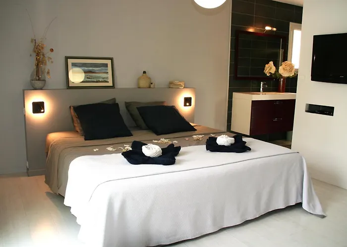 住宿加早餐酒店 Cocon De Verdure Avec Piscine Lit King-size 2m Lusignan-Petit