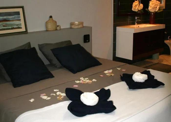 住宿加早餐酒店 Cocon De Verdure Avec Piscine Lit King-size 2m Lusignan-Petit